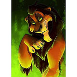 DIY 5D Diamond Art Kit, Lion King Taka Scar Full Diamond Embroidery Rhinestone Cross Stitch Arts Craft Supply for Home Wall Décor 11.8x15.7 inches Better Selection