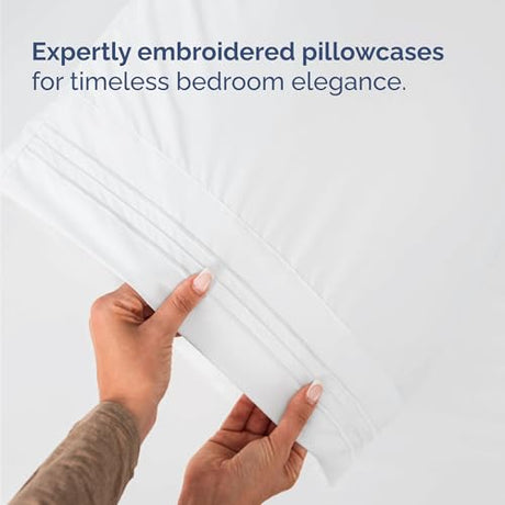 Twin Size 3 Piece Sheet Set - Comfy Breathable & Cooling Bed Sheets Set - Hotel Luxury Bedding for Women, Men, Kids, Teens, Boys & Girls - Deep Pockets, Ultra-Soft and Wrinkle Free - Oeko-Tex - White CGK Unlimited