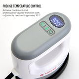SINGER Mini Heat Press Machine with Safety Base | Dual Heating Modes, Precise Temperature Control, Compact & Portable Design, Easy Time Adjustment & Versatile Use for T-Shirts, Hats & Crafts SINGER