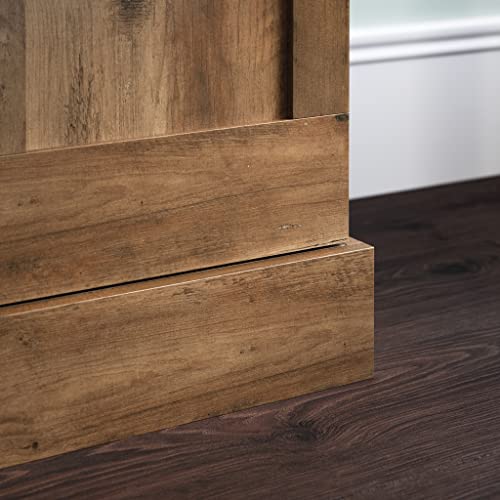 Sauder Miscellaneous 2-Door Swing Out Storage Pantry Cabinet, L: 32.17" x W: 17.13" x H: 72.09", Rural Pine Finish Sauder