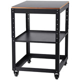 VEVOR Planer Stand, 100 lbs / 45 kg heavy loads, Three-Gear Height Adjustable Thickness Planer Table,with 4 Stable Casters & Storage Space, for most planers, saws, bench-top machines, power tools VEVOR