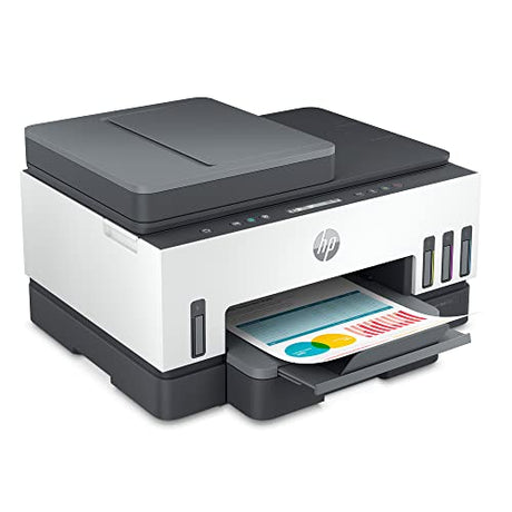 HP Smart -Tank 7301 Wireless All-in-One Cartridge-free Ink Printer, up to 2 years of ink included, mobile print, scan, copy, automatic document feeder (28B70A), Gray HP