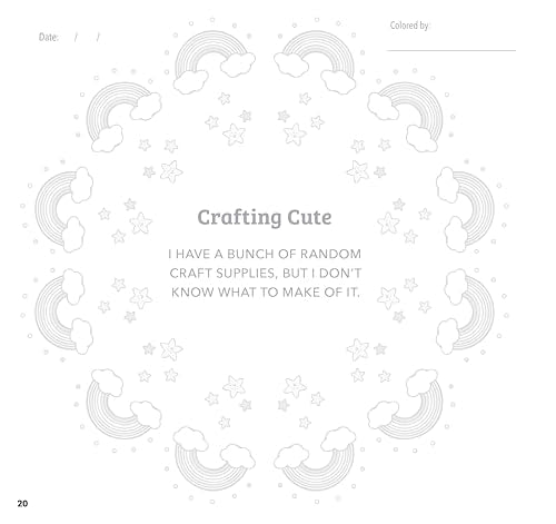 Kawaii Mandala Coloring Book: 32 Super Cute Designs that Bring Joy and Happiness (Design Originals) Adorable Line Art of Cats, Dinosaurs, Candy, Llamas, Sushi, Ice Cream, Narwhals, and More Design Originals