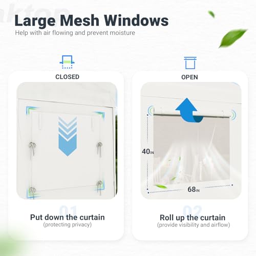 Peaktop Outdoor 10x20ft Party Tent Mesh Window Outdoor Gazebo Event Shelter Wedding Canopy Tent Mesh Side with Window Cover PEAKTOP OUTDOOR