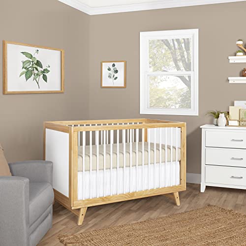 Dream On Me Carter 5-in-1 Full Size Convertible Crib / 3 Mattress Height Settings/JPMA Certified/Made of New Zealand Pinewood/Sturdy Crib Design, - WoodArtSupply