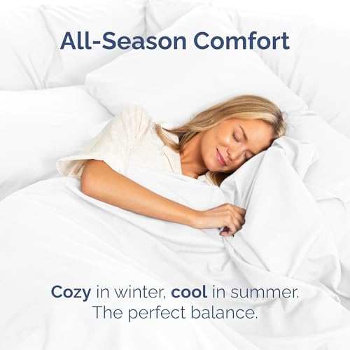 Full Size Flat Sheet - Hotel Quality Top Flat Bed Sheet Only - Ultra-Soft, Comfy, Breathable & Cooling - Fade & Wrinkle Free - Easy-Care, Stain & Shrink Resistant Bedding - Easy-Fit & Oeko-Tex - White CGK Unlimited