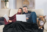 Utopia Bedding Fleece Blanket California King Size Black 300GSM Luxury Fuzzy Soft Anti-Static Microfiber Bed Blanket (102x96 Inch) Utopia Bedding