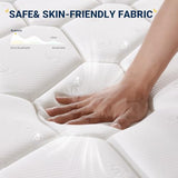 Avenco 8 Inch Twin Mattress, Foam and Spring Hybrid Mattress in a Box, Medium Soft, Breathable Fabric & Adaptive Support, CertiPUR-US Certified, Twin Size Mattress in Guest and Kids Bedroom Avenco