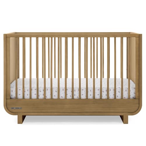 Delta Children Rhodes 4-in-1 Convertible Crib - Greenguard Gold Certified, Acorn