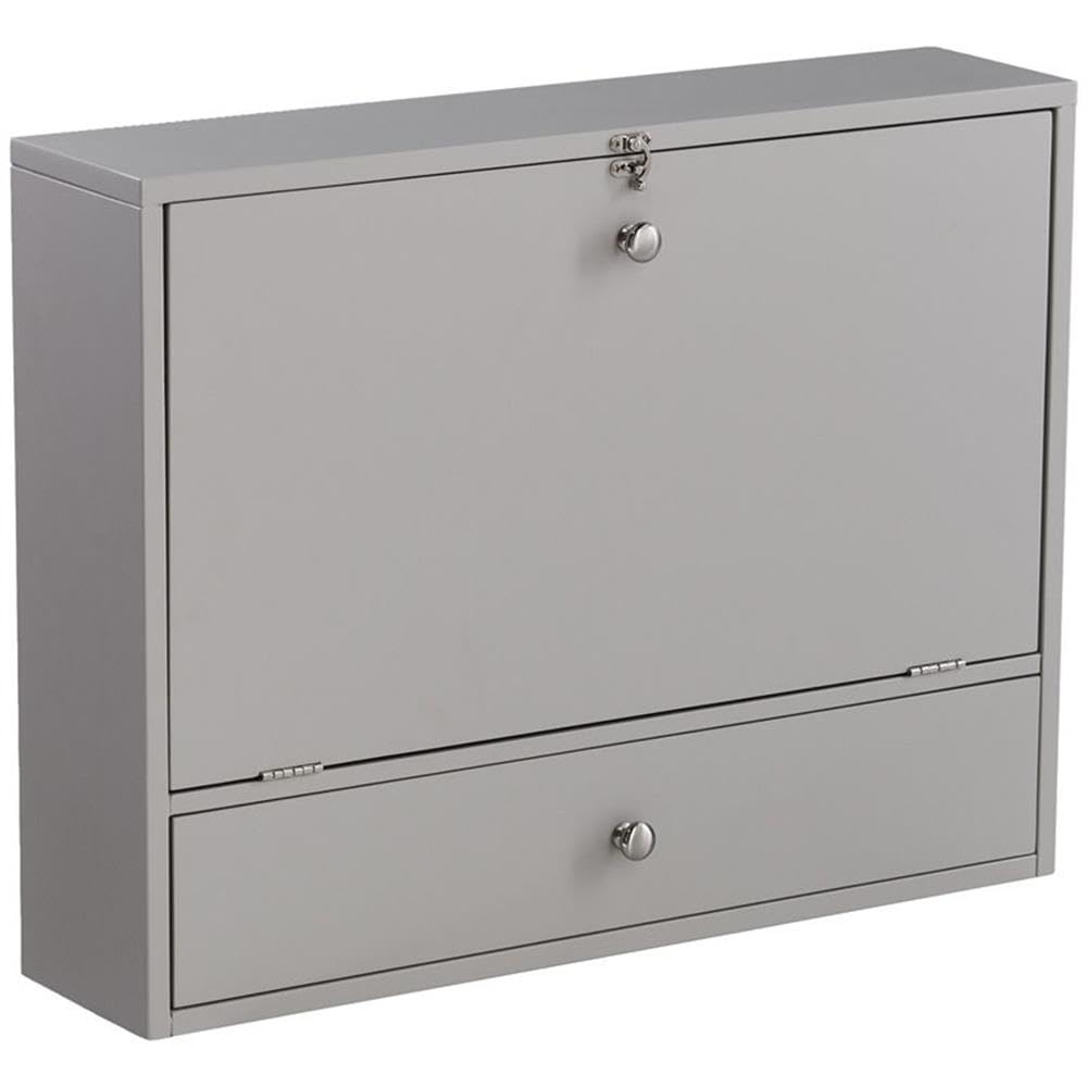 SEI Furniture Benwick Wall Mount Laptop Desk, Gray SEI Furniture