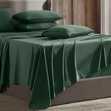 Hearth & Harbor Extra Deep Pocket Sheet Sets, Luxury Soft 6 Piece Bed Sheet Set Fits Mattress 18-24 Inches - Full, Hunter Green Hearth & Harbor