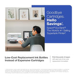Epson EcoTank ET-3950 Wireless All-in-One Color Supertank Printer with up to 3 Years of Ink Refillable Tanks, Perfect for Home Office, 18 PPM, 2.4" Colorful Touchscreen, Auto Document Feeder - White