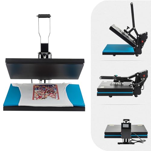 SmarketBuy Heat Press Machine 16x20 Inch, High Pressure Clamshell Heat Press 1700W, Large Heat Press Digital Control Heat Transfer Machine for T Shirts, Garments, Canvas Bag, Pillowcase SmarketBuy