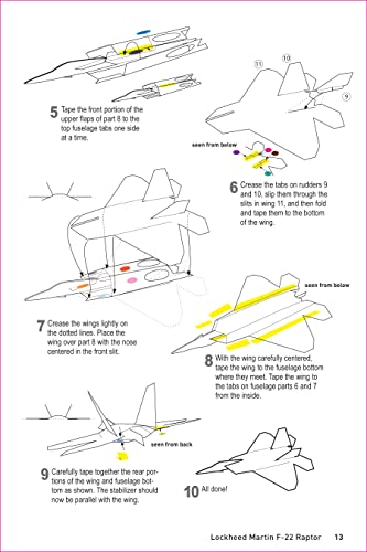 Scale Model Paper Airplanes Kit: Iconic Planes That Really Fly! Slingshot Launcher Included! - Just Pop-out and Assemble (14 Famous Pop-out Airplanes) WoodArtSupply