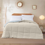 Modern Threads Down Alternative Reversible Comforter Beige/Light Blue Twin Modern Threads