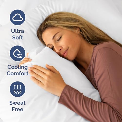 RV King Size Sheet Set 72 X 80 - 4 Piece RV Short Queen Bed Sheets - Ultra Soft, Breathable & Cooling - Designed for Bunks, Trailers & Camper - Fits 8” to 12" Mattress - Hotel Luxury Bedding - White CGK Unlimited