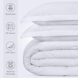 Utopia Bedding White Kids Comforter Set with 2 Pillow Shams, 3 Piece Soft Microfiber Twin Bed Comforter with Pillow Shams, Printed Kids Bedding for Boys and Girls, Lightweight, Breathable,Easy Care Utopia Bedding