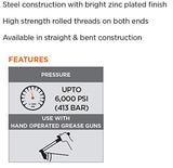 ProLube 44829 6" Straight Grease Gun Extension, Steel PROLUBE