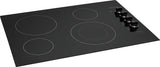 Frigidaire FFEC3025UB 30 Inch Electric Smoothtop Style Cooktop with 4 Elements in Black Frigidaire
