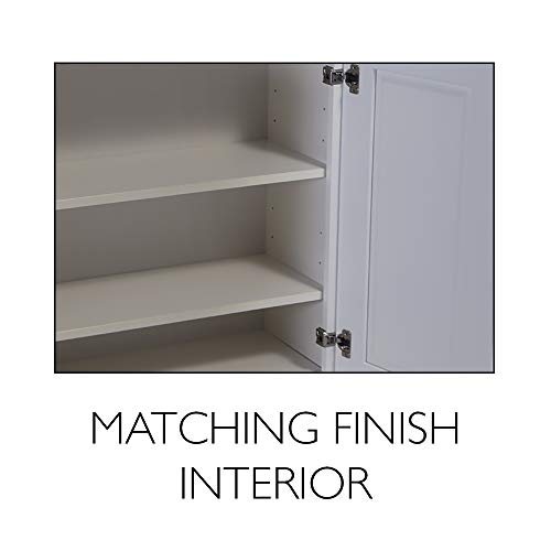 Design House Concord 36 Inch Bathroom Vanity, Ready to Assemble, Solid Wood, White, 587022 Design House