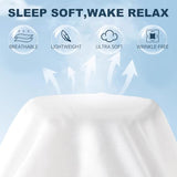 Lavisun Full Flat Sheet, 1 Pack White Full Bed Sheet Only - Brushed Microfiber Top Sheets for Hotel, Dorm, Ultra Soft & Breathable - Wrinkle-Free - Easy Care - Single Flat Sheet Lavisun