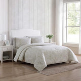 Nautica - Comforter Set, Soft Reversible Bedding with Matching Shams, Casual Home Decor (Tortola Beige, Full/Queen) Nautica