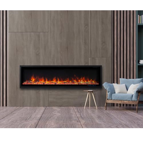 Kennedy II Commercial Grade Smart Electric Fireplace 5,000 BTU, 60IN Paramount