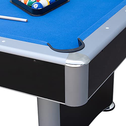 Hathaway Maverick II 7-Foot Pool and Table Tennis Multi Game with Blue Felt and Black Table Tennis Surface. Includes Cues, Paddles and Balls Hathaway