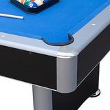 Hathaway Maverick II 7-Foot Pool and Table Tennis Multi Game with Blue Felt and Black Table Tennis Surface. Includes Cues, Paddles and Balls Hathaway