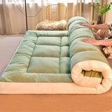 Thick Japanese Futon Mattress, Roll-UpMattress,Single/Double/Queen Size, Portable Camping Mat, Sofa Bed, Tatami Mat,Breathable Floor Lounger, Fold Sleeping Pad for Home Travel Generic