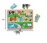 Melissa & Doug Old MacDonald's Farm Sound Puzzle - Farm Animal Toys, Sound Puzzles For Toddlers And Kids Ages 2+ Melissa & Doug