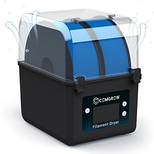 Comgrow Filament Dryer, Upgraded Filament Dry Box, Large-Capacity 3D Filament Dehydrator for 2KG Filament, Compatible with 1.75mm, 2.85mm Filament and PLA PETG TPU ABS Material - WoodArtSupply