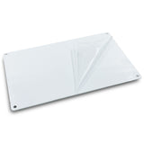 Lesencen Sublimation Aluminum Blanks Metal Signs Pearled White 8X12X0.018 inch for Heat Transfer Printing DIY Photo Crafts with Screws for Mounting Pack of 10 (200 X 300 X 0.45mm) lesencen