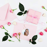 WILLBOND 10 Pieces Heart Sublimation Blank Ceramic Ornament 3 Inch White Heart Ceramic Ornament with Gold String for Valentine DIY Crafts Valentine's Day Personalized Ornament Decorations WILLBOND