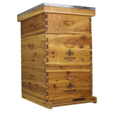Hoover Hives: The Original Beeswax Coated Beehive Kit. Includes 2 Deep & 1 Medium Boxes with Wooden Frames & Heavy Wax Coated Foundations. Easy Assembly with Predrilled Holes & Screws (Unassembled) Hoover Hives