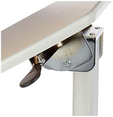 Luxor LX-PNADJ-LW Pneumatic Adjustable-Height Lectern/Mobile Standing Desk - Light Wood Luxor