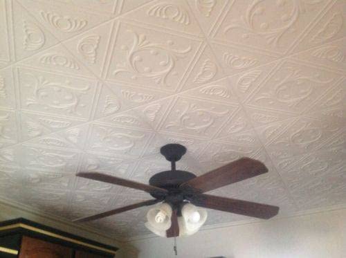 50pc of Anet White (20"x20" Foam) Ceiling Tiles - Covers About 135sqft Antique Ceilings