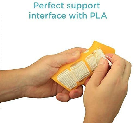 Polymaker Break Away Support Material for 1.75mm PLA Filament, 0.75kg Spool - PolySupport 3D Printer Support Filament Easy Support Removal POLYMAKER
