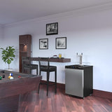 EdgeStar KC3000TWIN Full Size Dual Tap Kegerator with Digital Display - Black EdgeStar