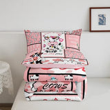 Feelyou Cow Bedding Set for Girls Boys Pink Milk Cow Comforter Set Cute Animal Comforter Room Decor Farmhouse Duvet Set Queen Size Quilt Boys Feelyou