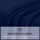 Kotton Culture 4 Pc Full Sheet Set - 1000 Thread Count 100% Egyptian Cotton Premium Hotel Luxury Bedding - Sateen Weave Soft Cooling Durable Bedsheet - 16" Deep Pocket Sheets - Navy Blue Kotton Culture