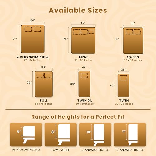Utopia Bedding Premium Waterproof Bed Bug Mattress Cover, Full Zippered Mattress Protector, 12 Inches Deep, Dust Mite Proof 6-Sided Mattress Encasement for Bed Utopia Bedding