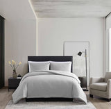 Vera Wang - King Comforter Set, Luxury Bedding Set with Matching Shams, Chic Room Essentials (Illusion Grey, King) Vera Wang
