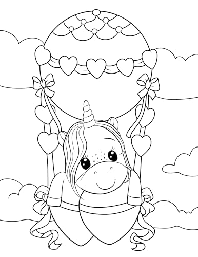 Unicorn Coloring Book: For Kids Ages 4-8 (Coloring Books for Kids) WoodArtSupply