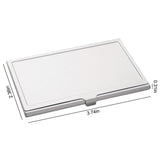 ZUYYON 4 Pcs Sublimation Blank Business Card Holder Metal Organizer Card Case Pocket Heat Transfer Blank Card Carrier Case DIY Business Card Case for Men Women ZUYYON