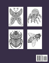 Insects Mandalas Coloring Book for Adults Majosta
