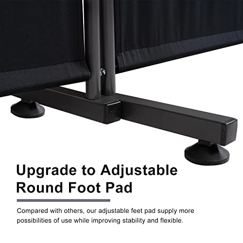 Room Divider 6FT Folding Privacy Screens, 3 Panel Partition Room Dividers w/Freestanding Design, Portable Wall Divider for Room Separtation, Fabric Room Divider Panel Sceen for Home Office Bedroom HOMSCREENER