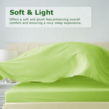 Homilay Twin Size Bed Sheet Set - 3 Piece Soft Microfiber Sheets with Deep Pockets, Cooling Technology, and Wrinkle-Free Pillowcase. Hotel-Quality, Durable Bedding, Sharp Green Homilay