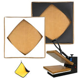 Heat Press Covers 15x15 Inch 2 Piece Set for Top and Bottom Platens | Reusable Teflon Material Heat Press Protective Covers for Sublimation, DTF and Heat Press Transfers EAOENLS