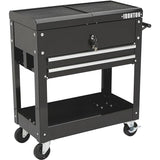 Ironton 28in. 2-Drawer Tool Cart - 30-1/2in.L x 14-1/2in.W x 33in.H, 350-Lb. Capacity Ironton